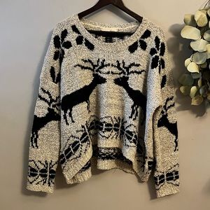 A’Reve Cropped Christmas Sweater